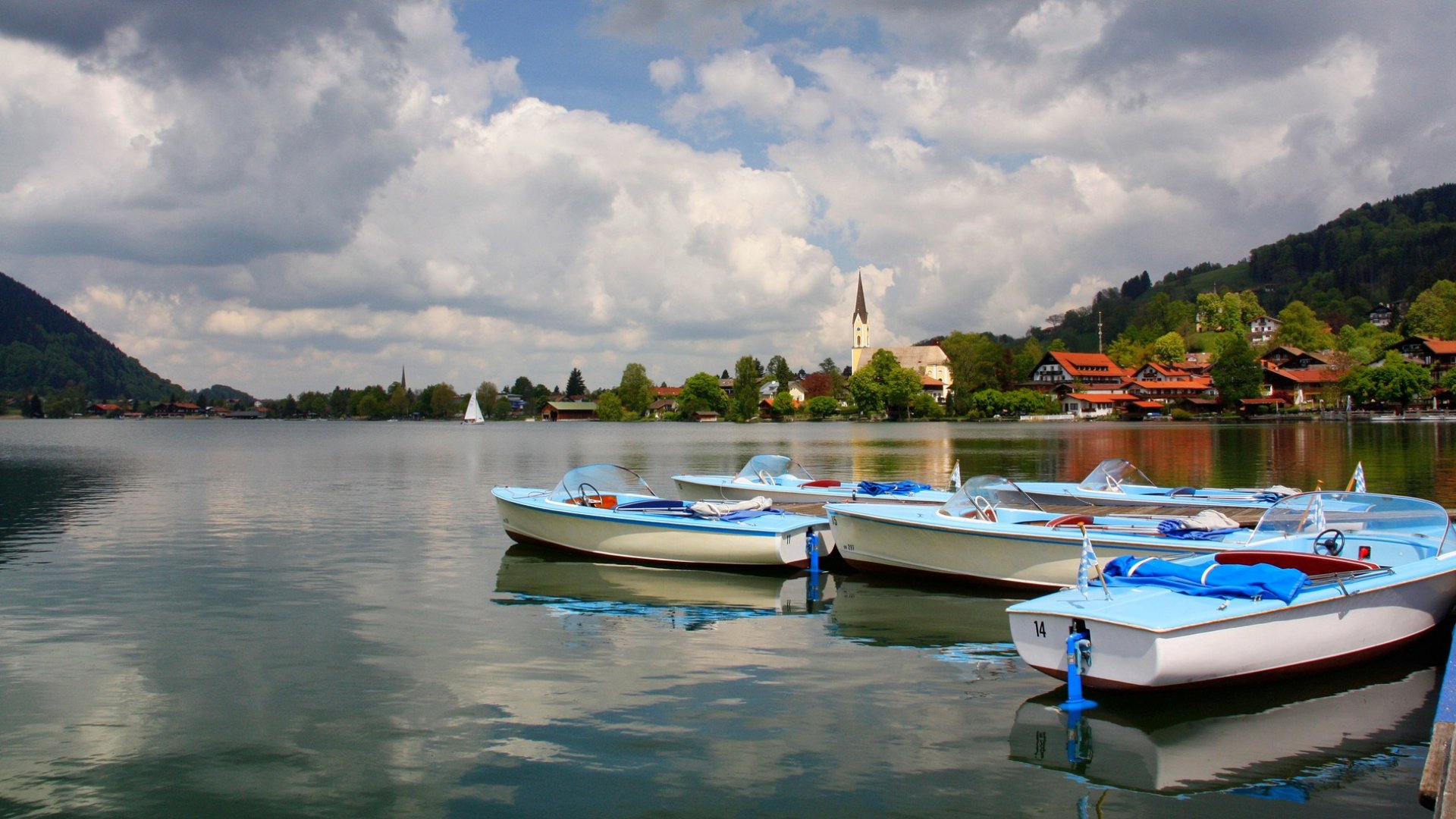 Csodálatos a Schliersee Fantasztikus hely a Schliersee
