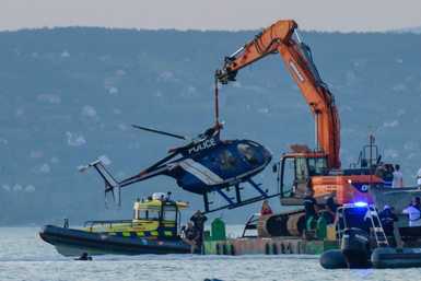 Balatonba zuhant helikopter videó