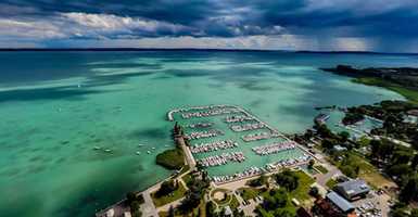 Balaton rossz idő estén